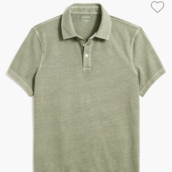 J. Crew Factory Garment-dyed polo shirt • size medium• CJ047 • Quarry Green - Picture 1 of 8